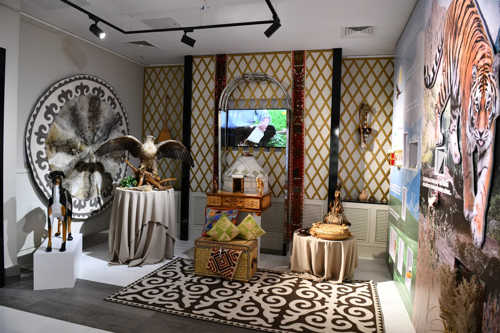 A yurt in the hall space